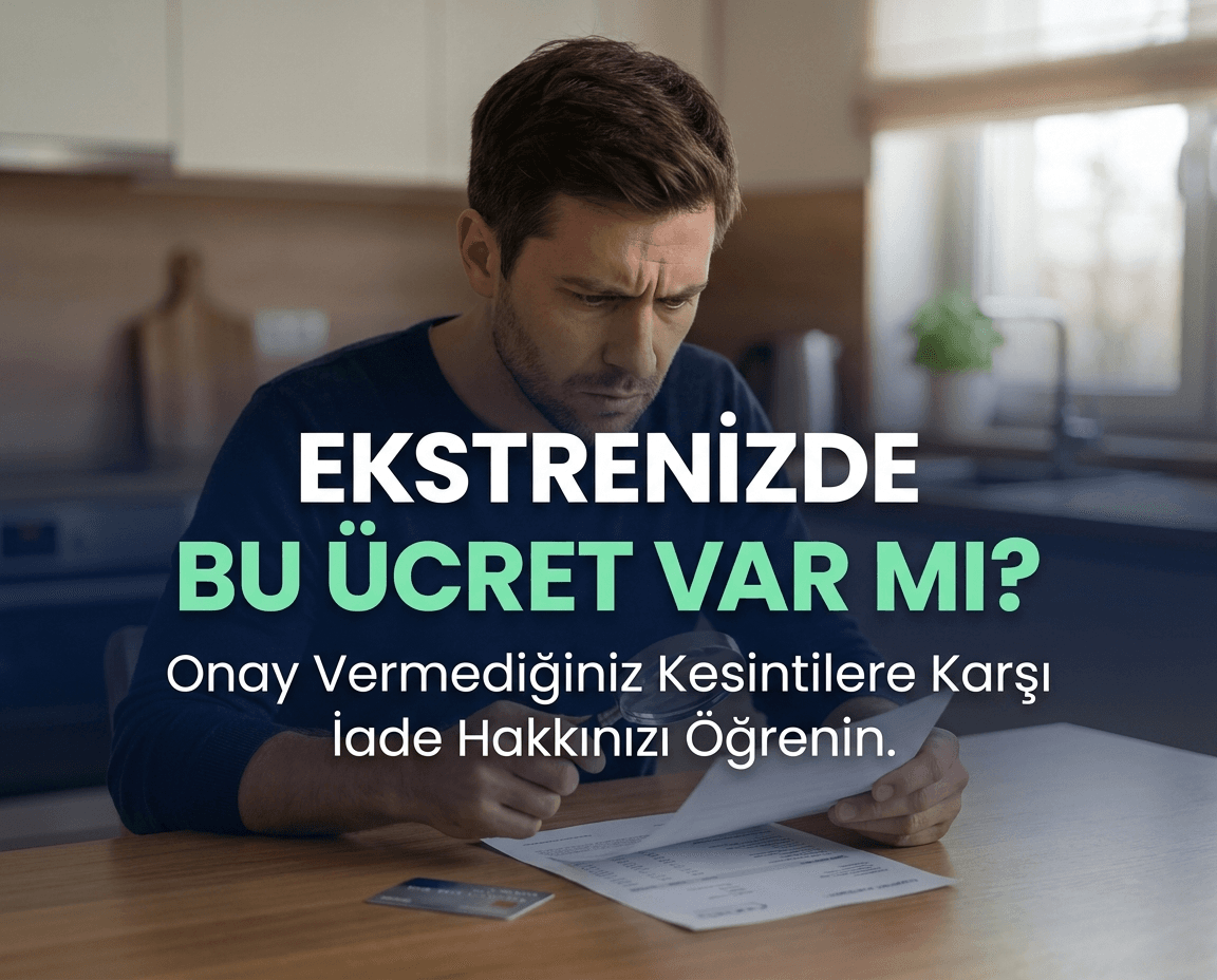 Ekstrenizde Tanımadığınız Bir Ücret mi Var? Bankaya Karşı Haklarınız